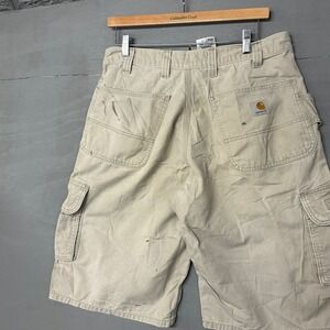 Carhartt Men's Cargo Shorts Khaki Work Utility Pockets Size 32